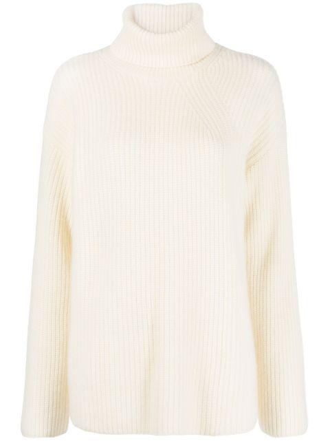 roll neck waffle-knit jumper by P.A.R.O.S.H.
