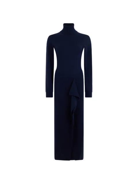 ruffled roll neck maxi dress by P.A.R.O.S.H.