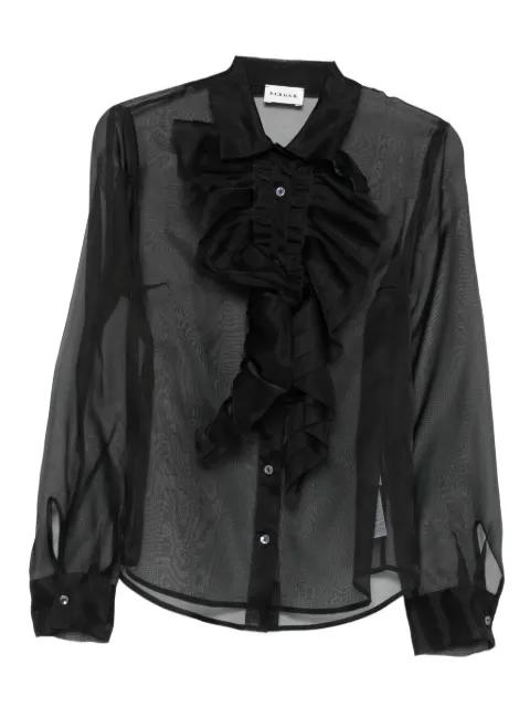 ruffled silk blouse by P.A.R.O.S.H.