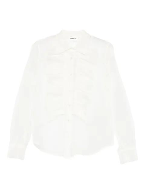 ruffled silk shirt by P.A.R.O.S.H.
