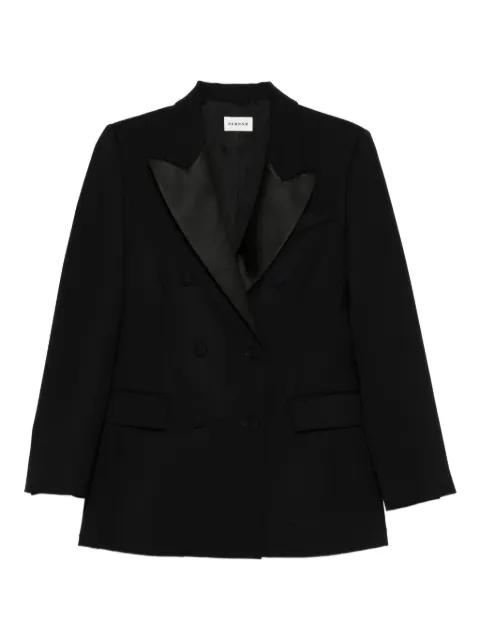 satin-lapel double-breasted jacket by P.A.R.O.S.H.