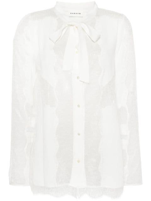 semi-sheer lace shirt by P.A.R.O.S.H.