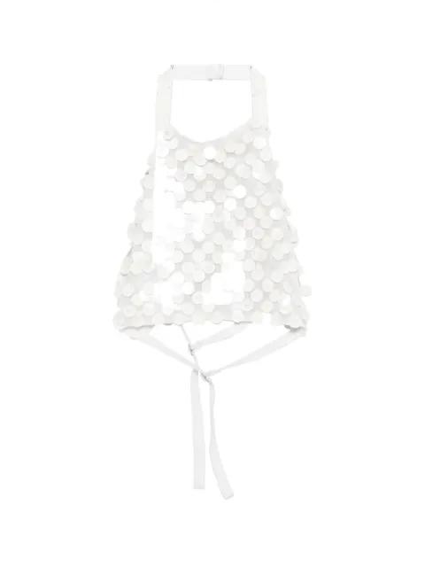 sequin-appliqué top by P.A.R.O.S.H.