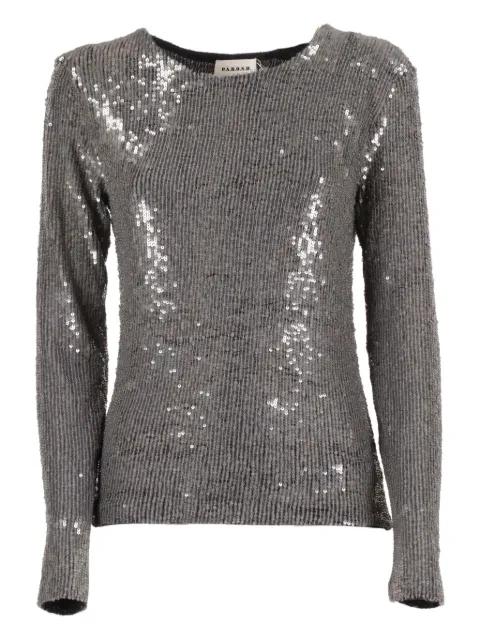 sequin-embellished long-sleeve t-shirt by P.A.R.O.S.H.
