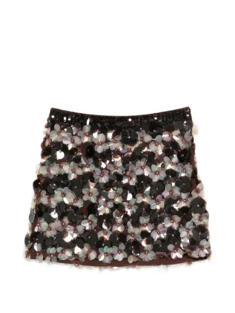 sequin-embellished mini skirt by P.A.R.O.S.H.