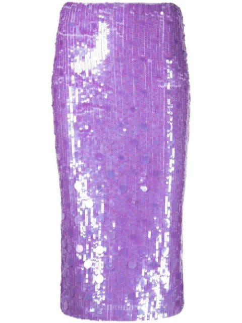 sequin-embellished pencil skirt by P.A.R.O.S.H.
