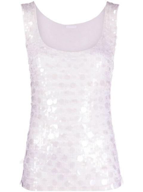 sequin-embellished tank top by P.A.R.O.S.H.