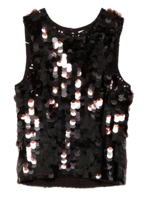sequin sleeveless top by P.A.R.O.S.H.