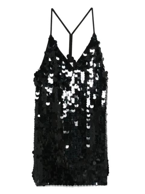 sequin spaghetti-strap dress by P.A.R.O.S.H.