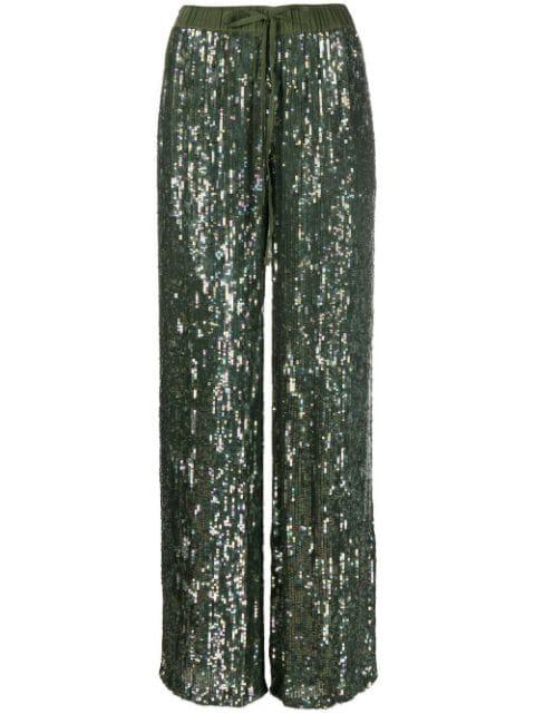 sequin wide-leg trousers by P.A.R.O.S.H.