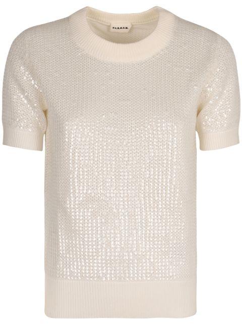 sequinned T-shirt by P.A.R.O.S.H.