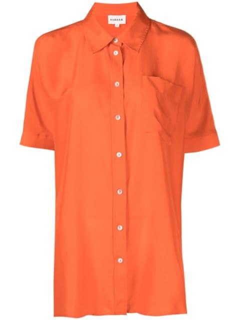 short-sleeve silk shirt by P.A.R.O.S.H.
