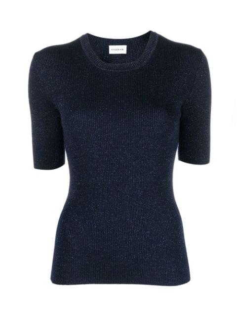 short-sleeved knitted top by P.A.R.O.S.H.