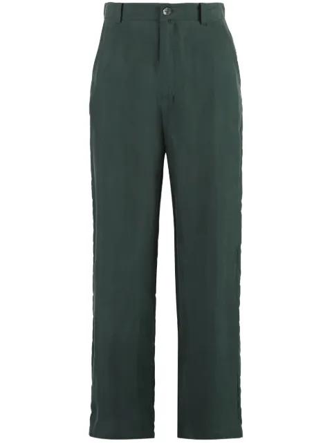 silk straight-leg trousers by P.A.R.O.S.H.