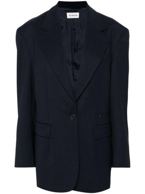 single-breasted virgin wool blazer by P.A.R.O.S.H.