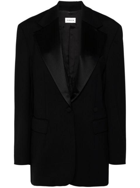 single-breasted virgin wool blazer by P.A.R.O.S.H.