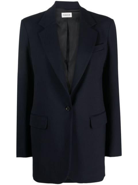 single-breasted wool-blend blazer by P.A.R.O.S.H.