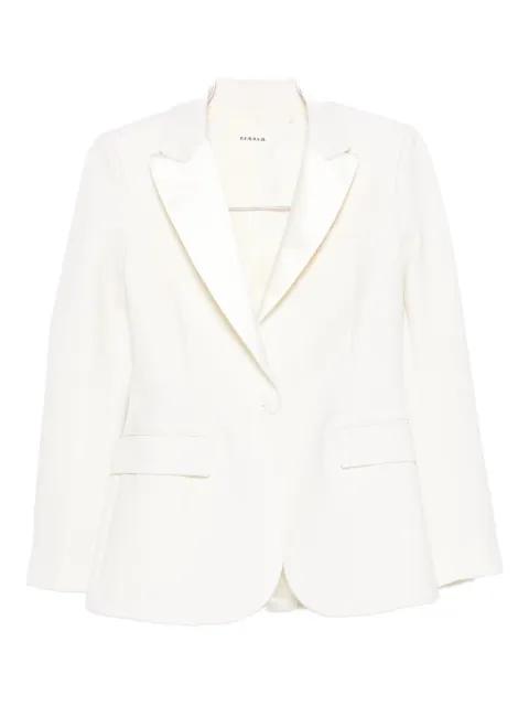 single-breasted wool-blend blazer by P.A.R.O.S.H.