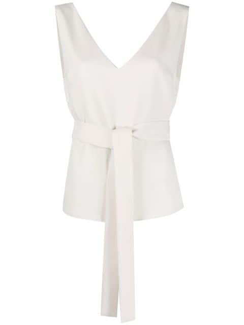 sleeveless belted top by P.A.R.O.S.H.