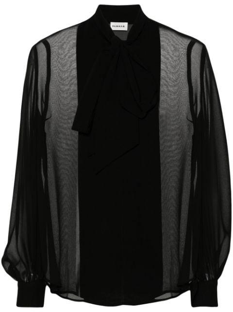 tied-neck blouse by P.A.R.O.S.H.