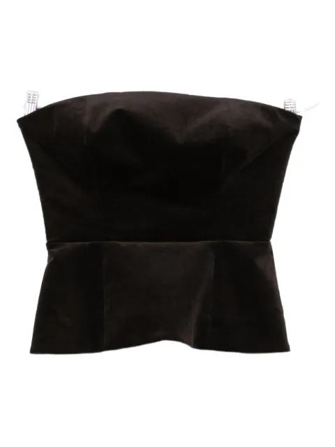 velvet peplum top by P.A.R.O.S.H.