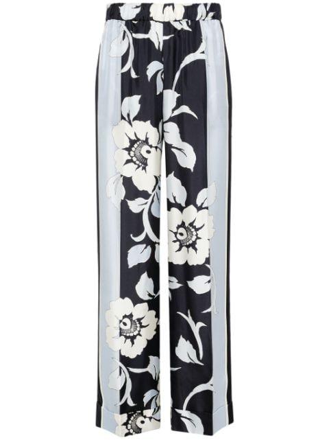 wide-leg silk trousers by P.A.R.O.S.H.