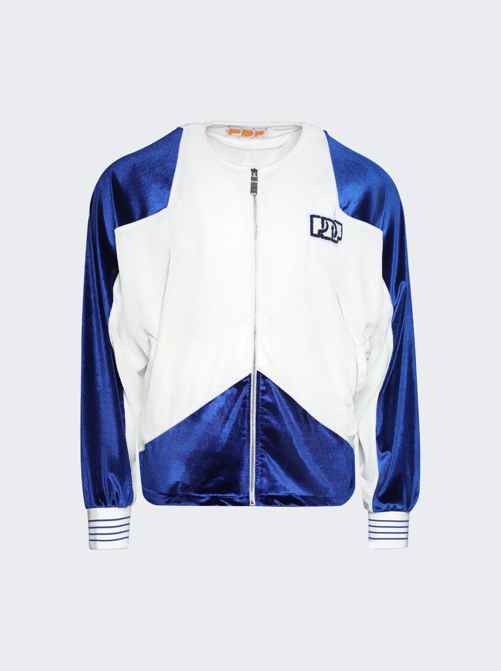 Zip Star A Jacket Blue And White  | The Webster by P DF CHANNEL