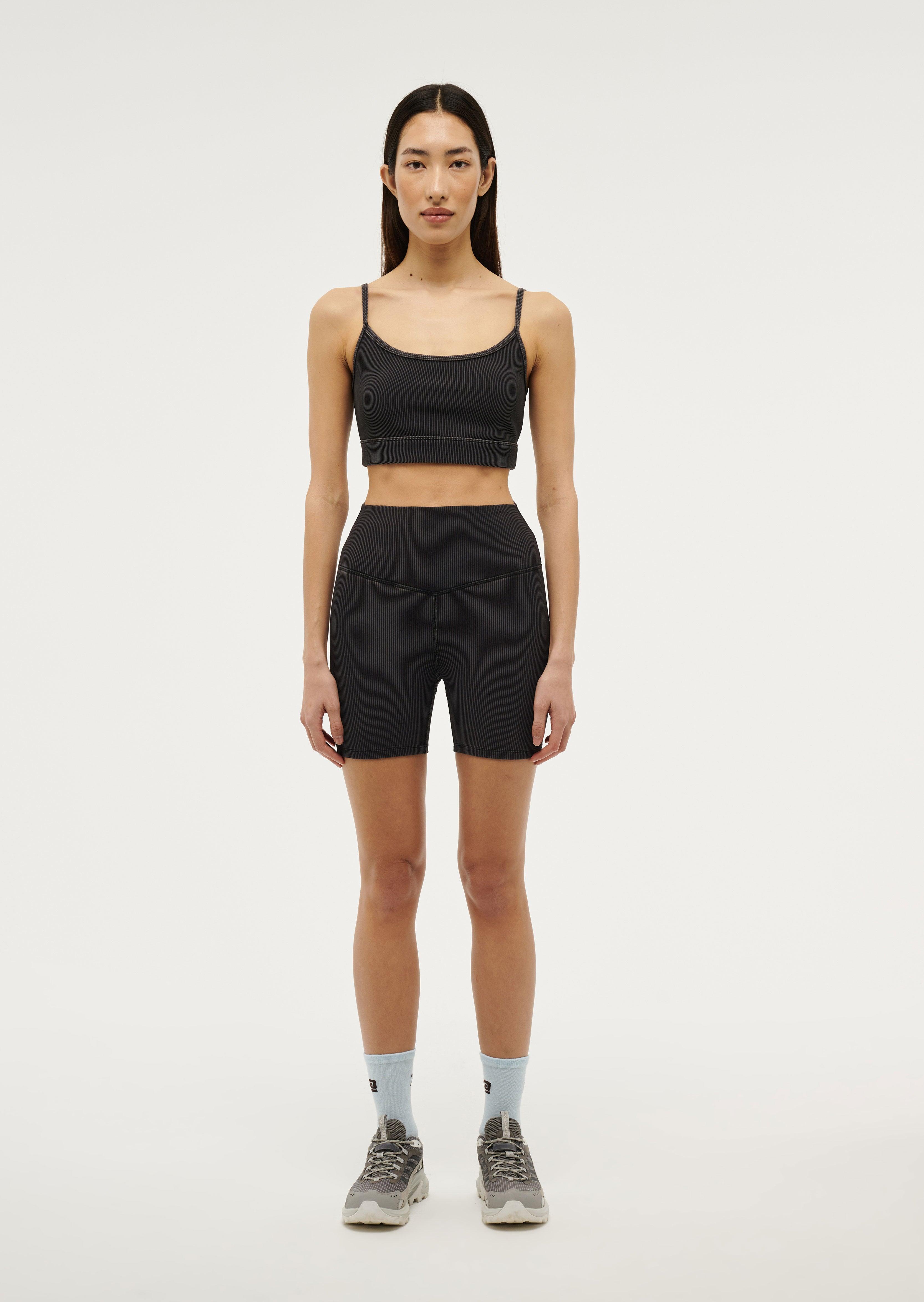 ACTUALISE 5" BIKE SHORT IN WASHED BLACK by P.E NATION