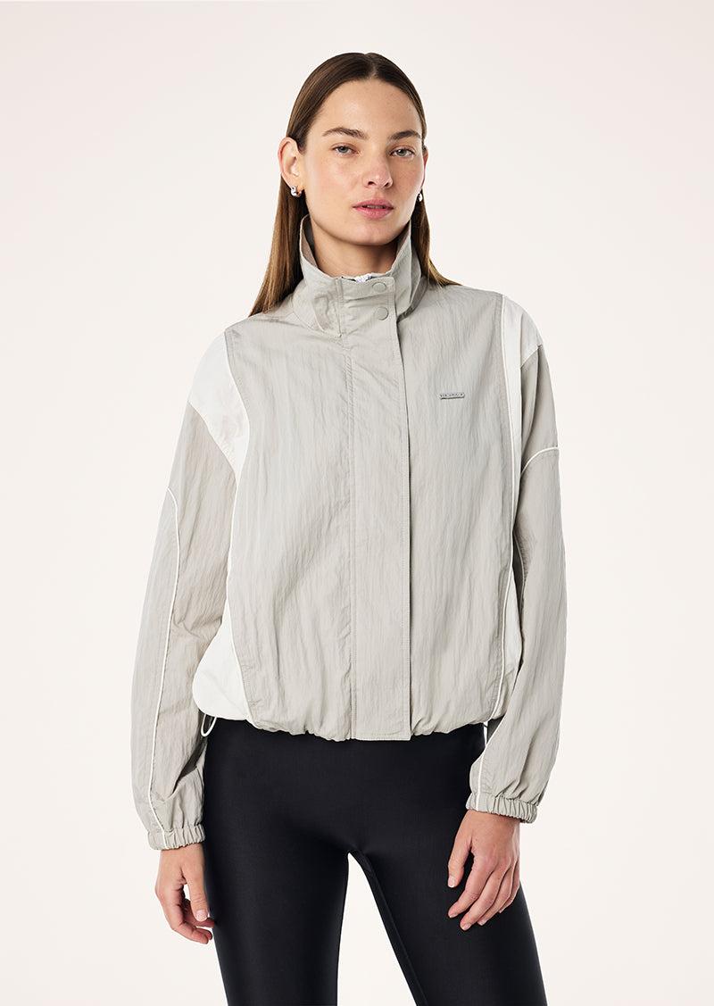 AFTERGLOW JACKET IN SILVER by P.E NATION