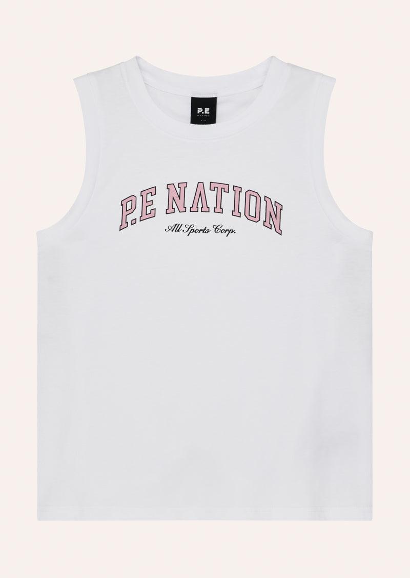 AREA TANK IN OPTIC WHITE by P.E NATION