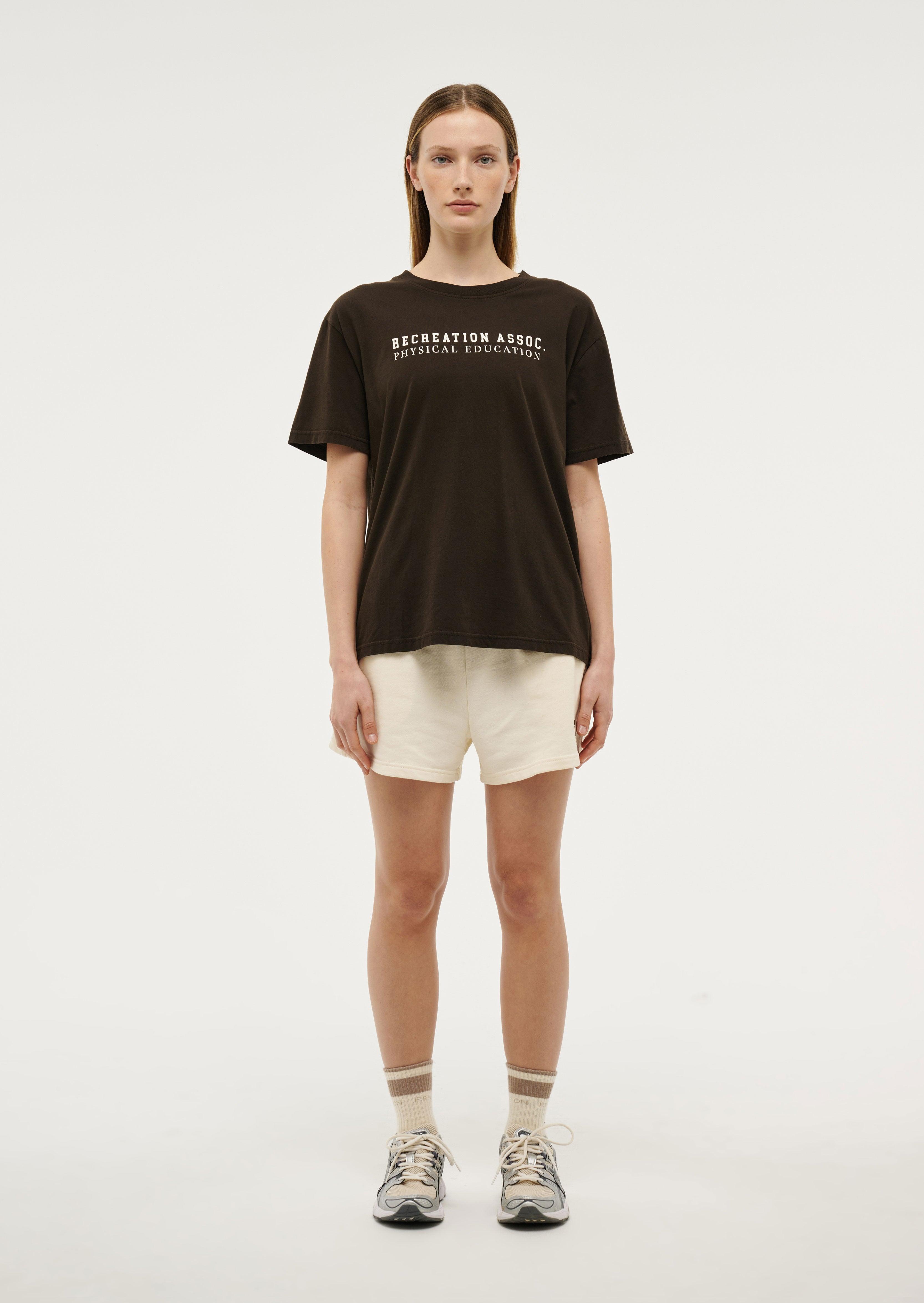 ATMOS SHORT SLEEVE TEE IN WASHED COFFEE by P.E NATION