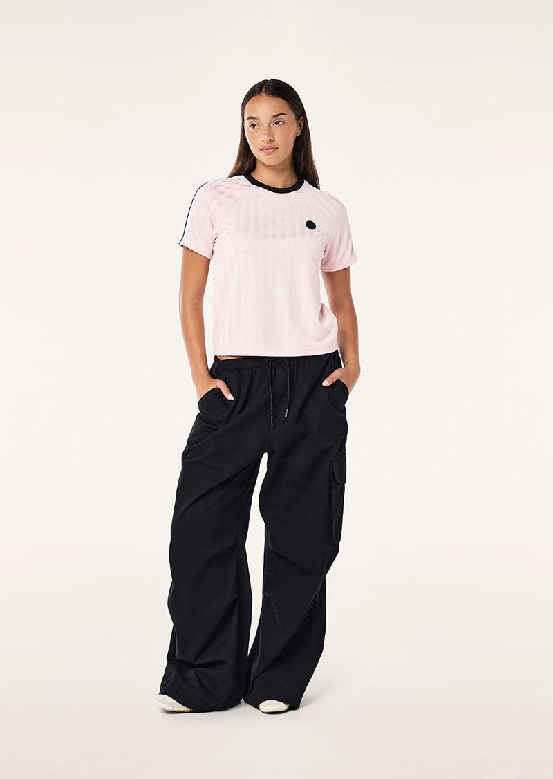AUGMENT TEE IN CHALK PINK by P.E NATION