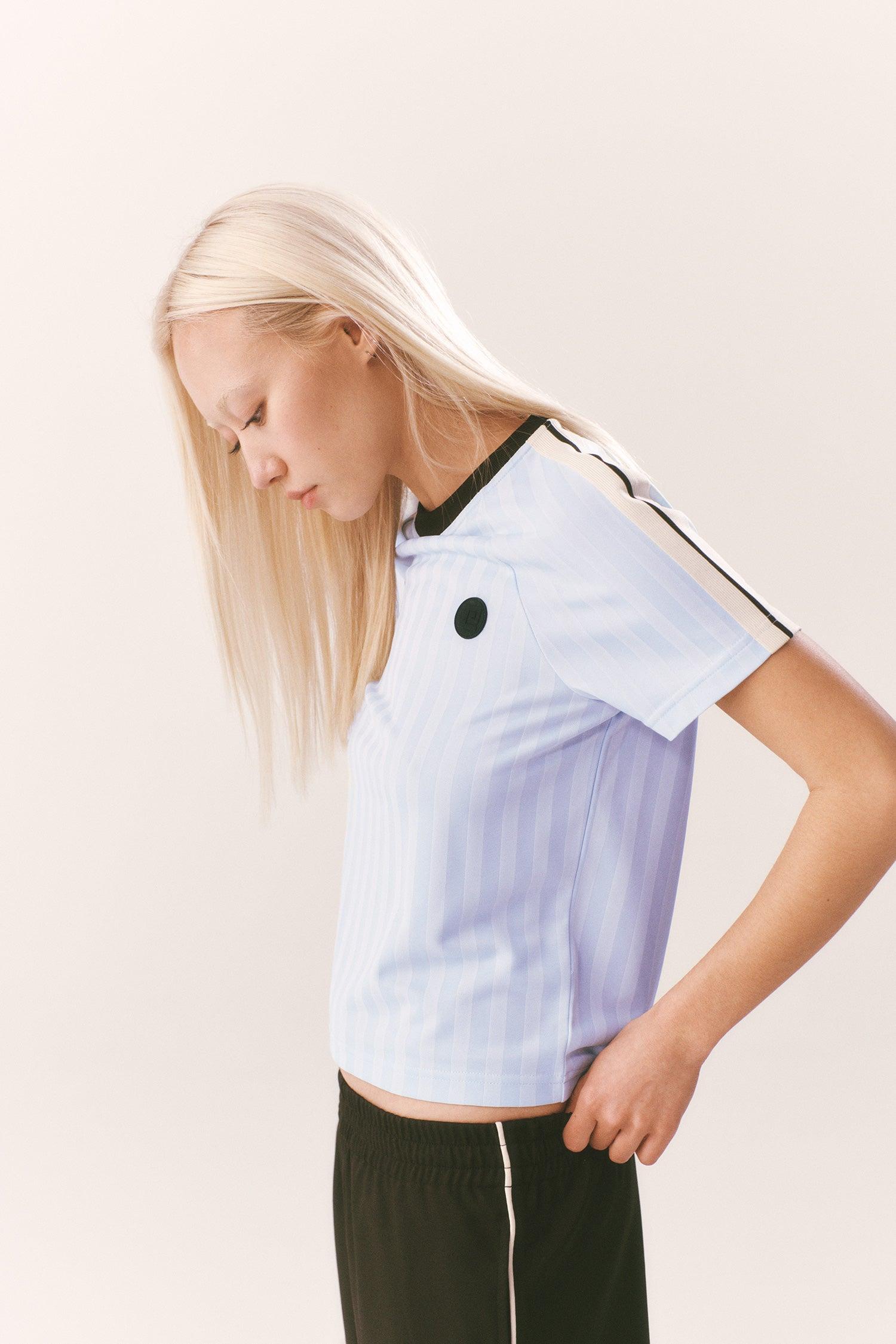 AUGMENT TEE IN ICE BLUE by P.E NATION