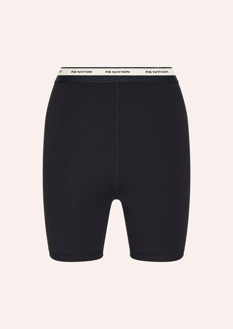 AVANT 5" BIKE SHORT IN BLACK & BISCUIT by P.E NATION