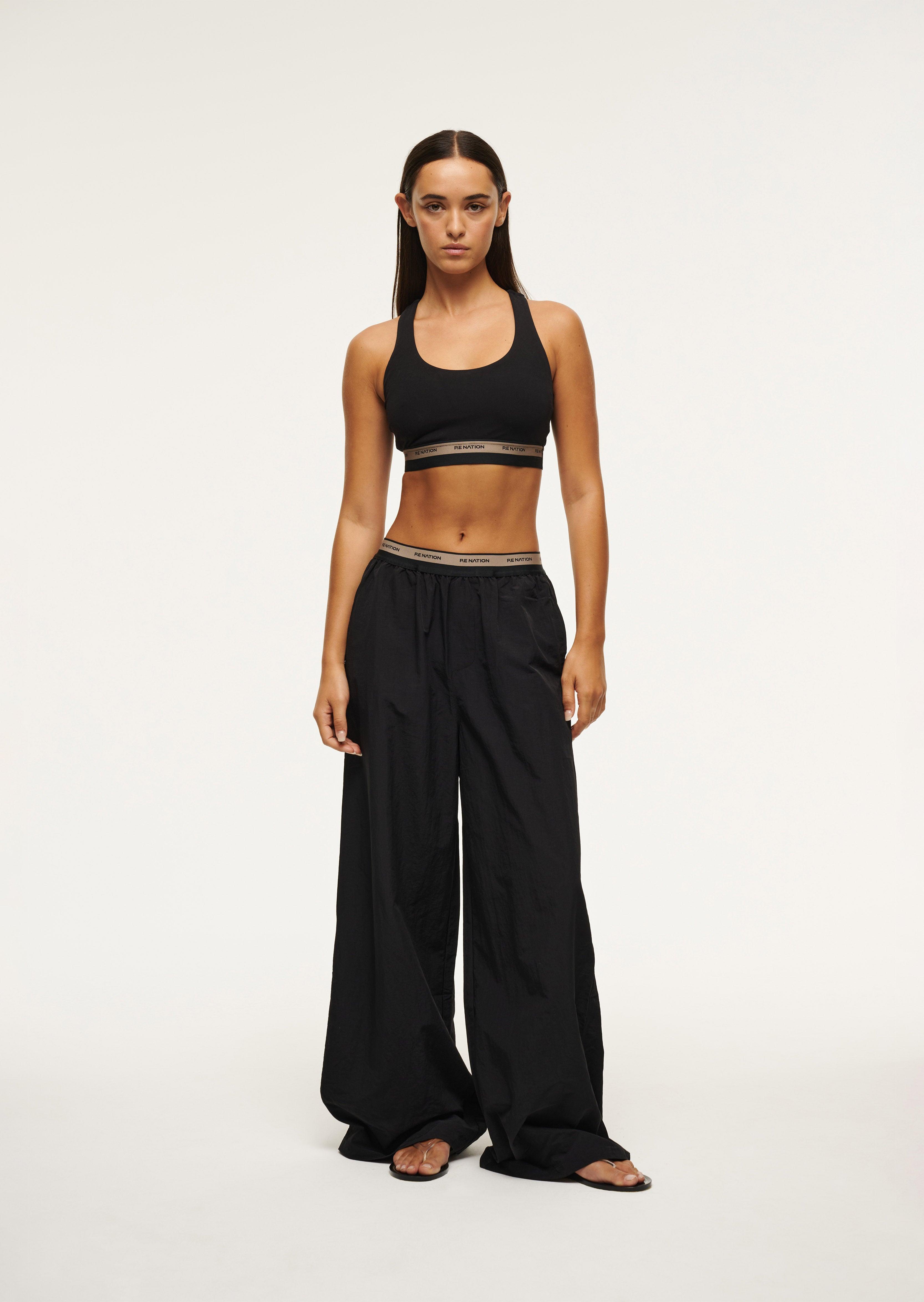 AVANT SPORTS BRA IN BLACK by P.E NATION
