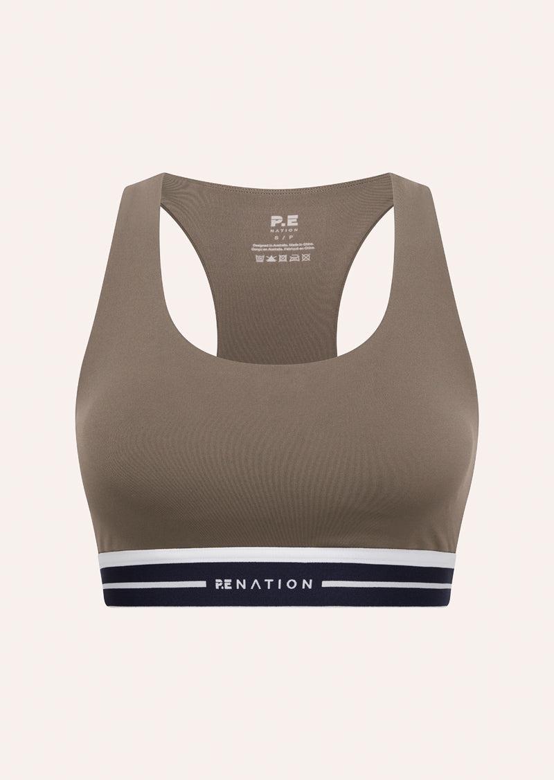 AVANT SPORTS BRA IN MAJOR BROWN by P.E NATION