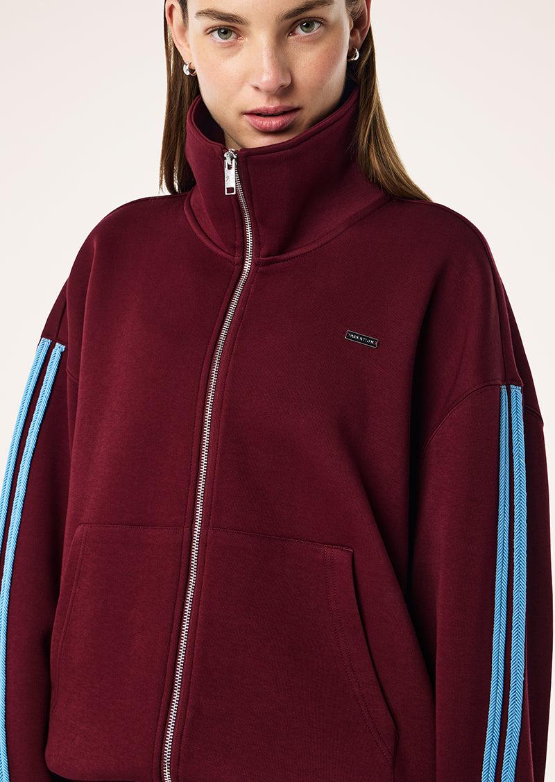 BEACON JACKET IN BURGUNDY by P.E NATION