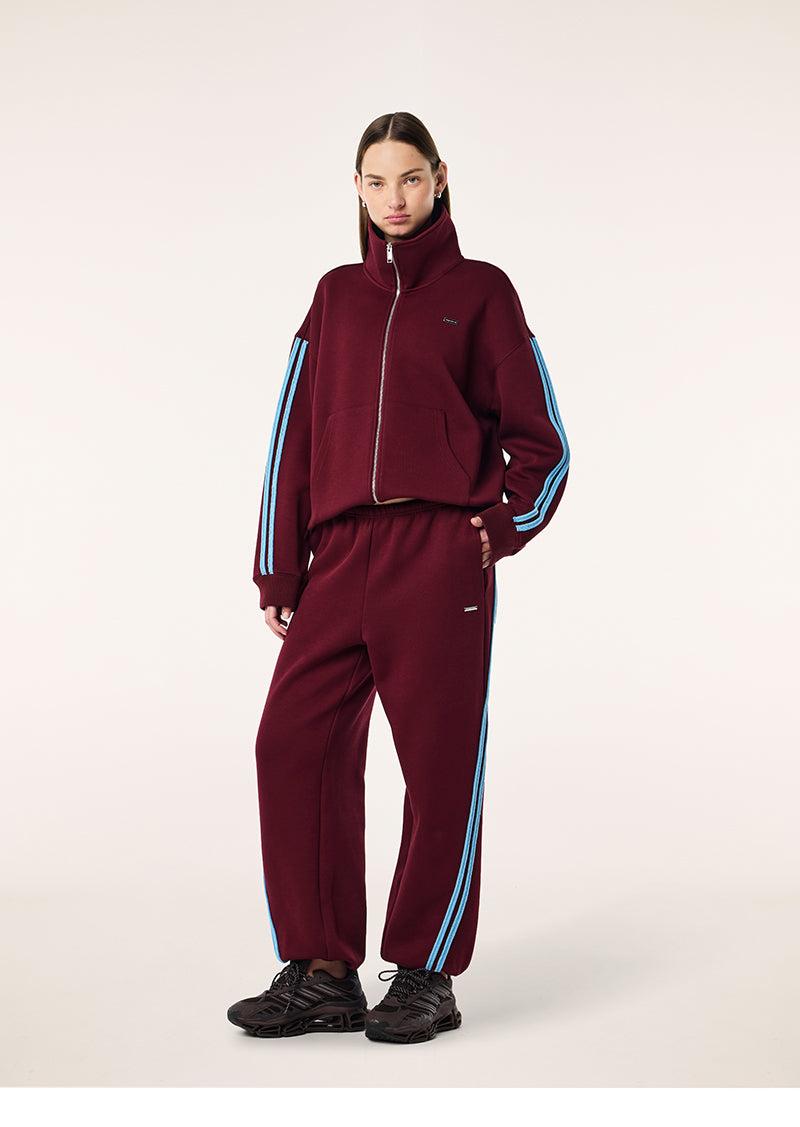 BEACON TRACKPANT IN BURGUNDY by P.E NATION