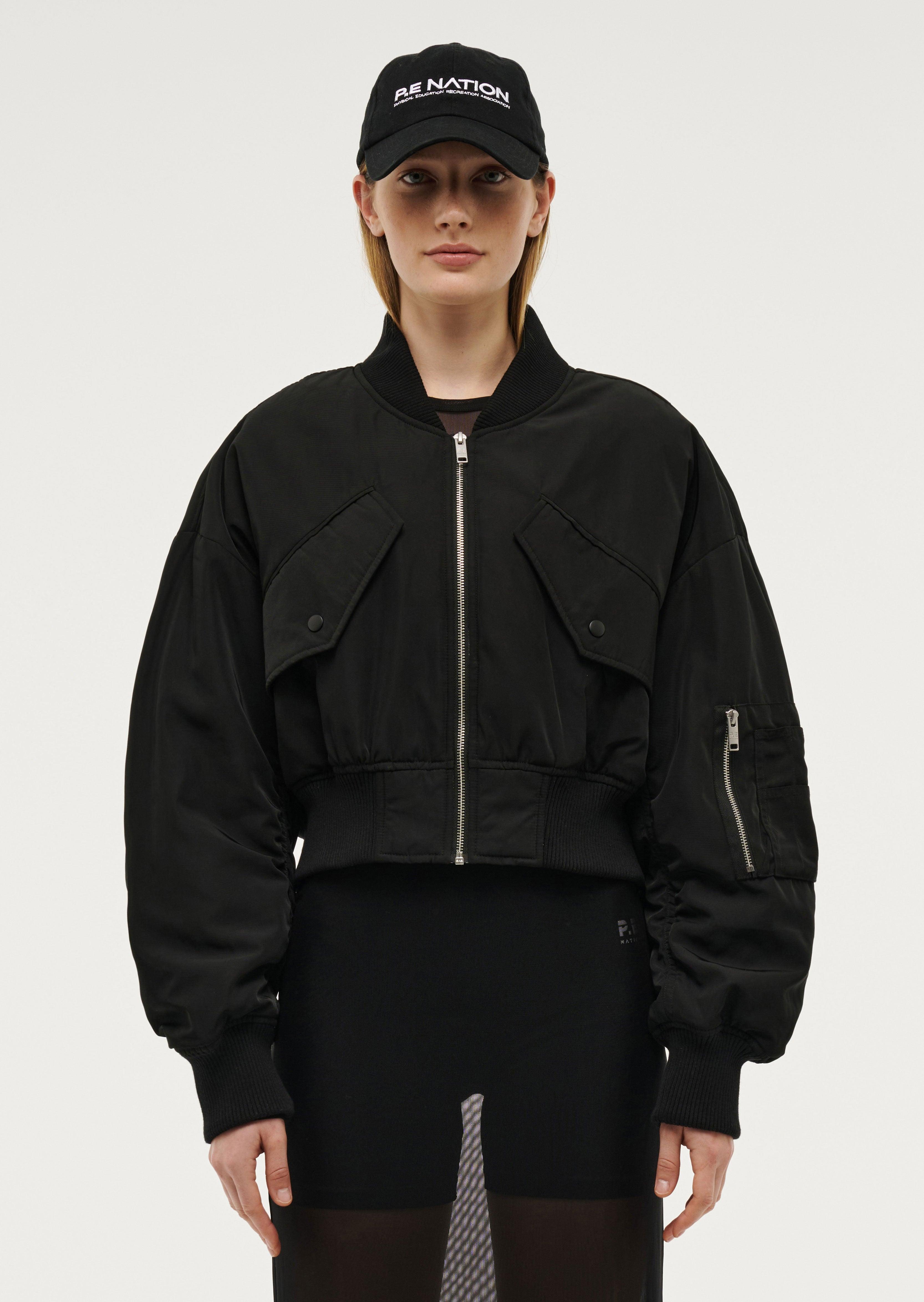CAPTIVATE BOMBER IN BLACK by P.E NATION