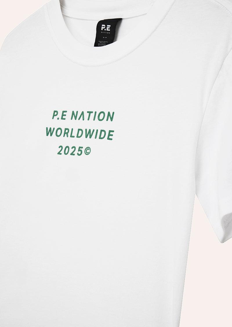 COMPACT TEE IN OPTIC WHITE by P.E NATION