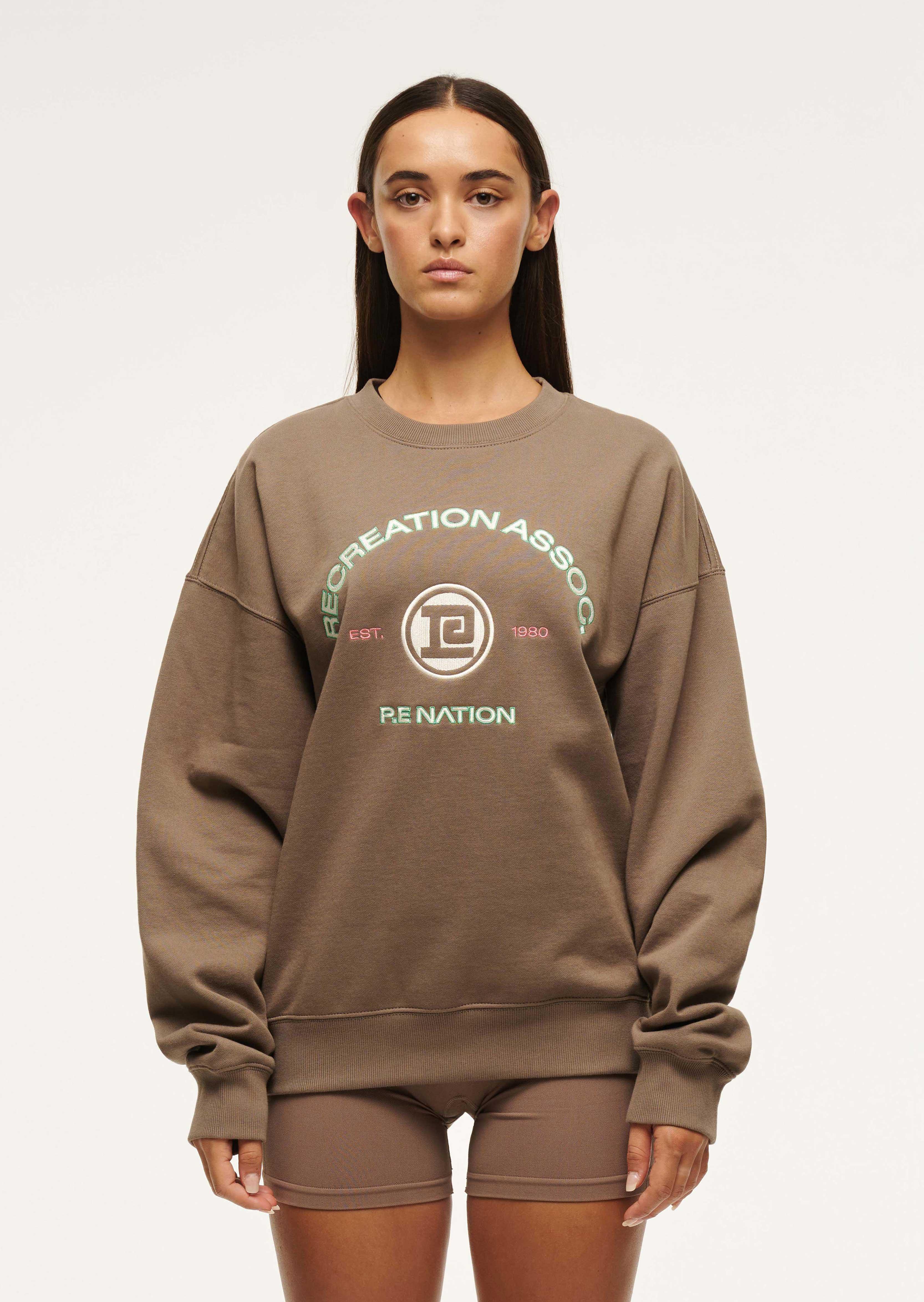 CRESCENT SWEAT IN FOSSIL by P.E NATION