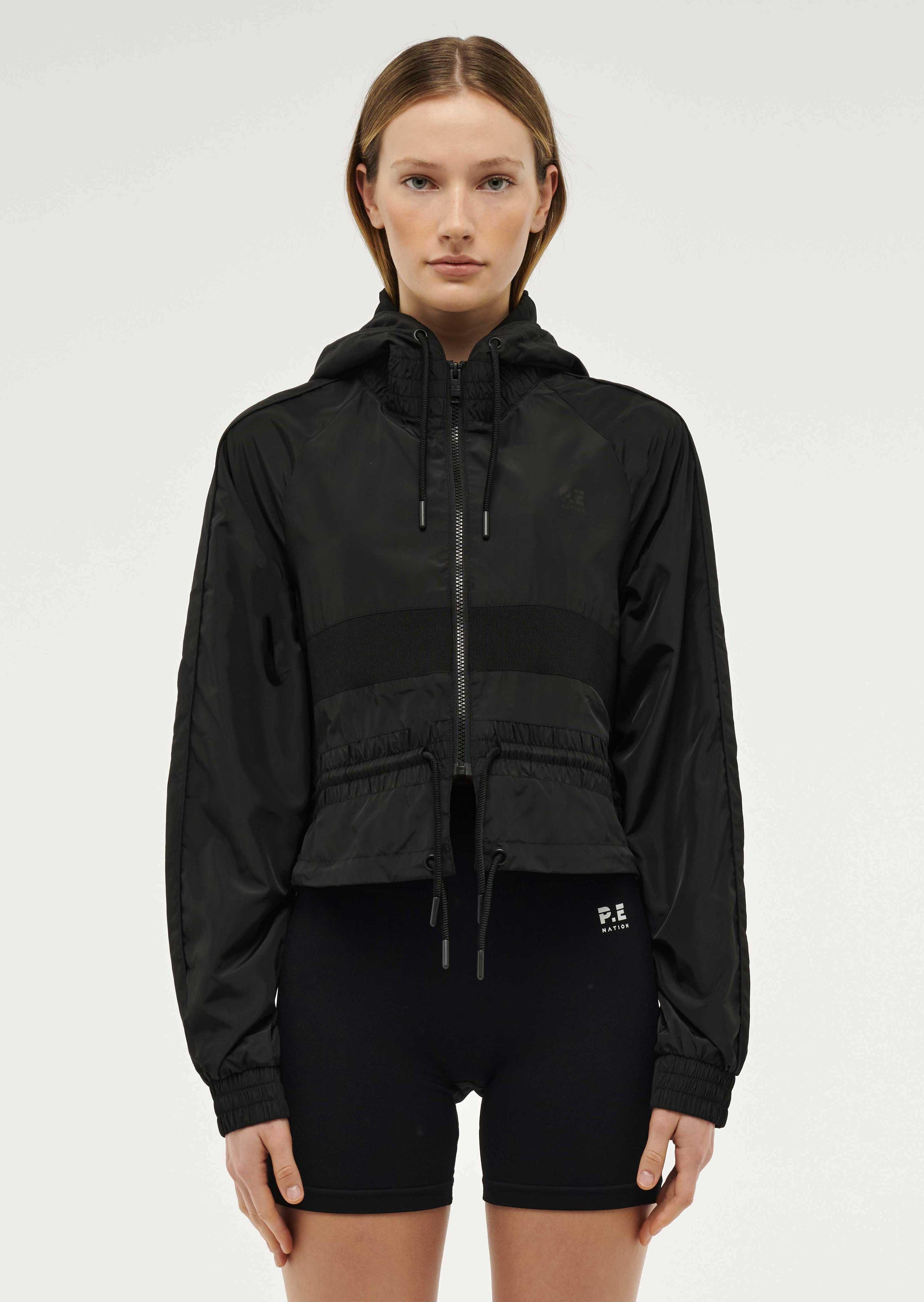 CROPPED MAN DOWN JACKET IN BLACK by P.E NATION