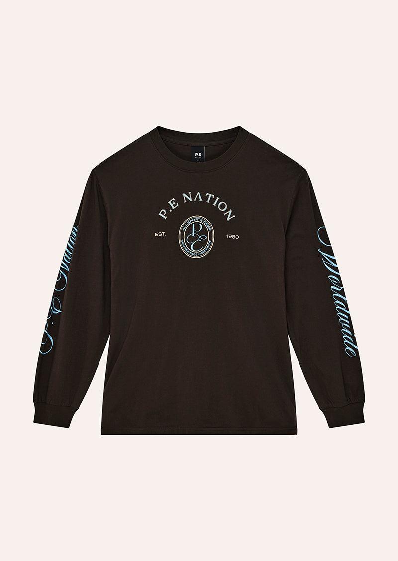 DALSTON LONG SLEEVE TEE IN CAVIAR by P.E NATION