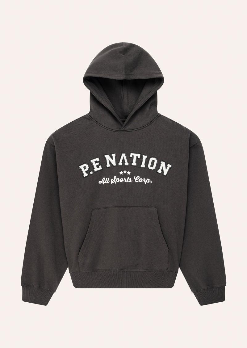 DYNAMIC HOODIE IN SMOKESTONE by P.E NATION