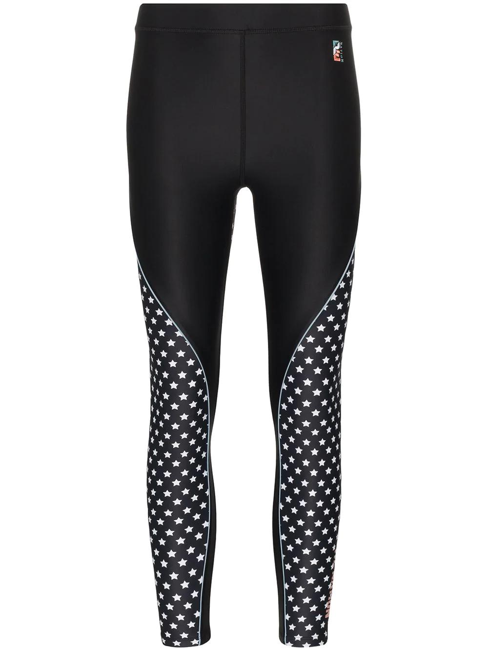 Dominion star print performance leggings by P.E NATION