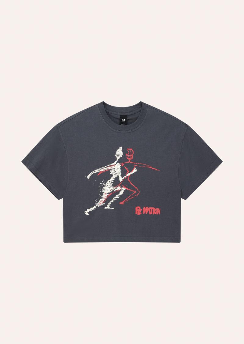 ECLIPSE TEE IN MARINE BLUE by P.E NATION