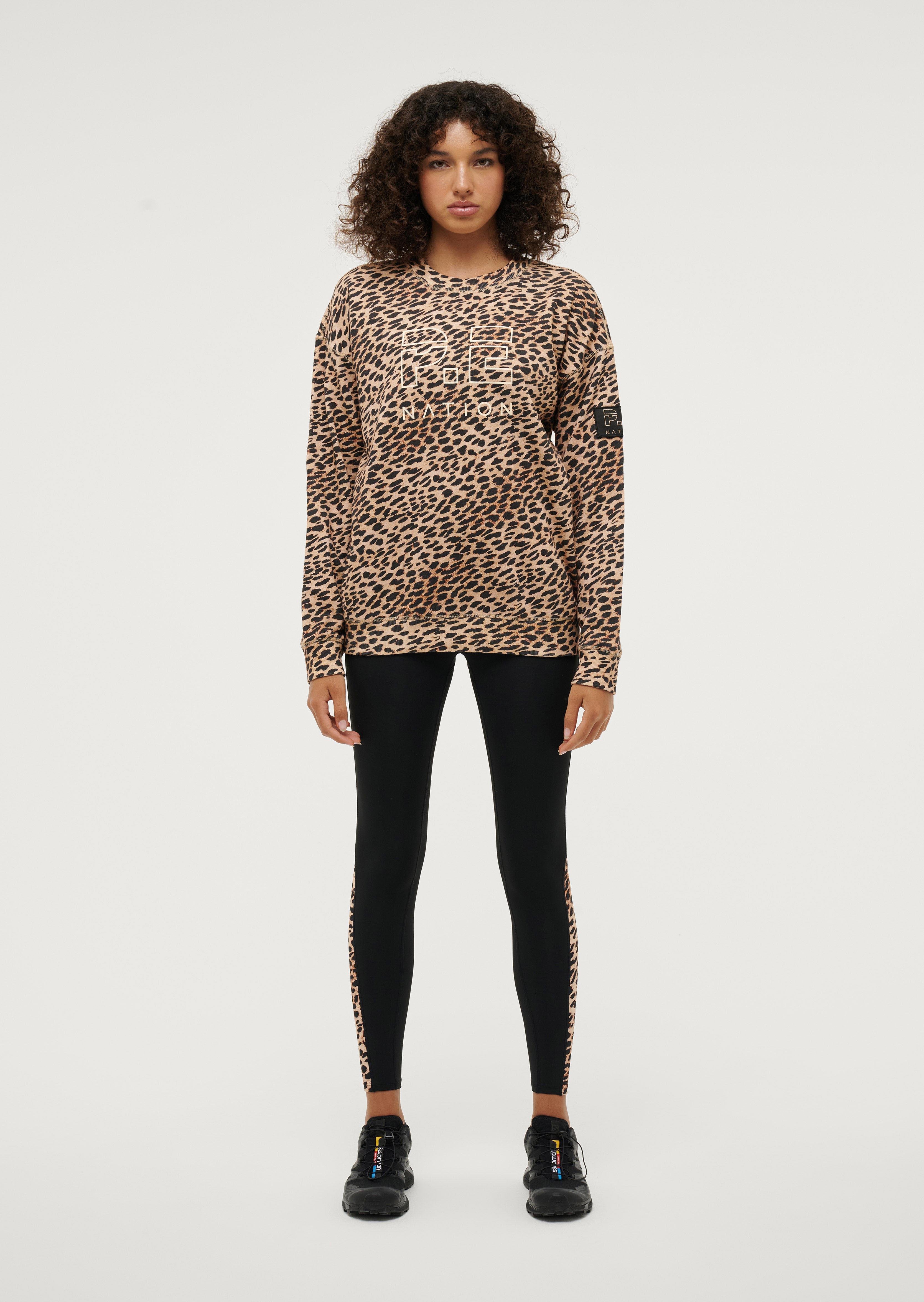 ELEMENT SWEAT IN CHEETAH PRINT by P.E NATION