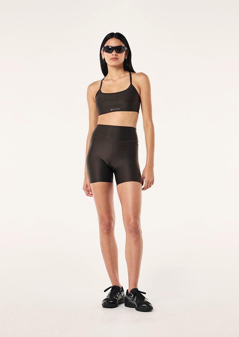 FAIRMONT SPORTS BRA IN SMOKESTONE by P.E NATION