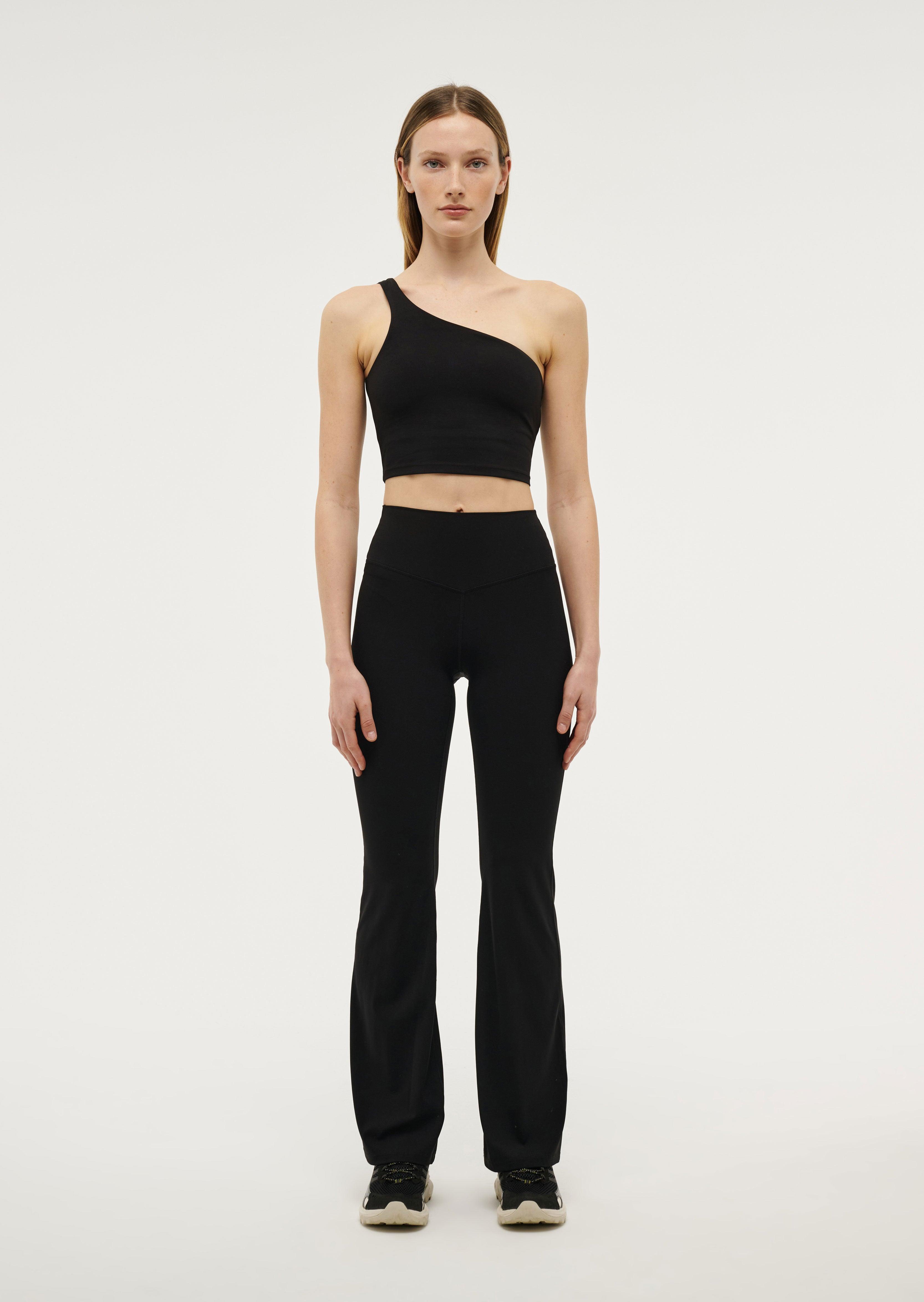 FINESSE ASYMMETRIC TANK IN BLACK by P.E NATION