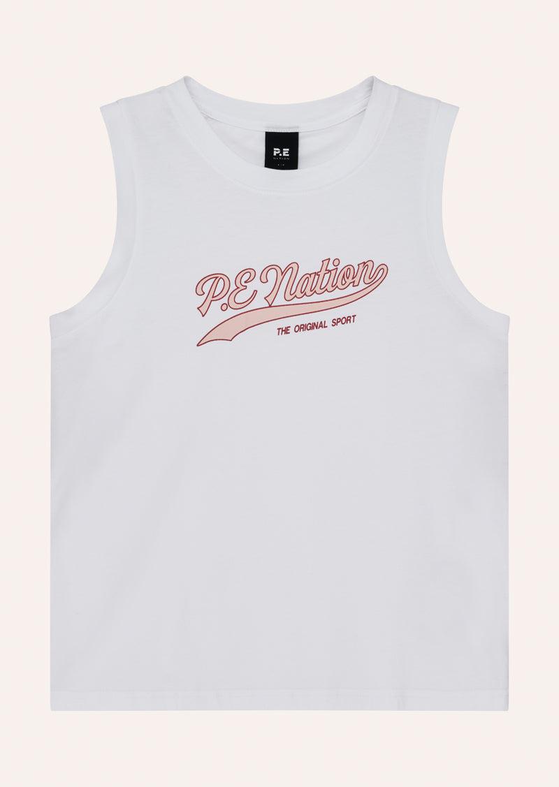 FORMATION TANK IN OPTIC WHITE by P.E NATION